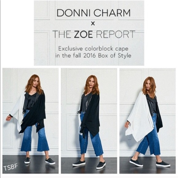 NWT THE ZOE REPORT & DONNI CHARM Contrast Scarf - Picture 3 of 8
